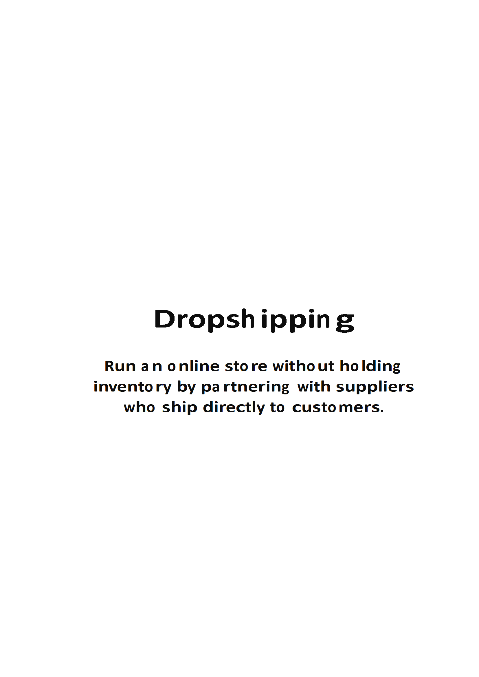 Drop-shipping