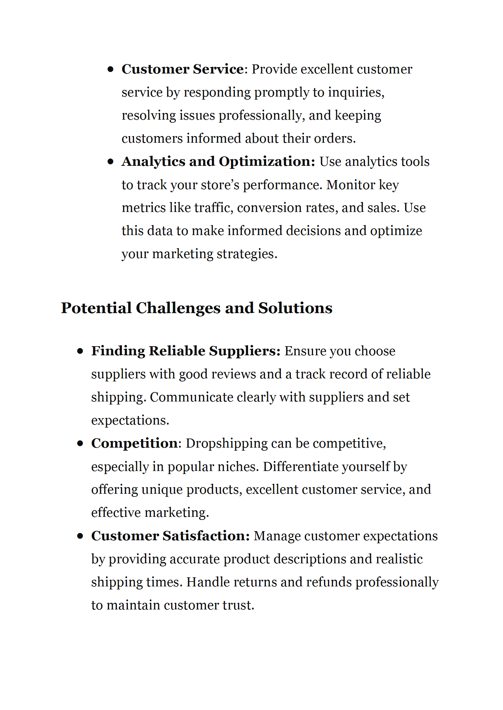Drop-shipping