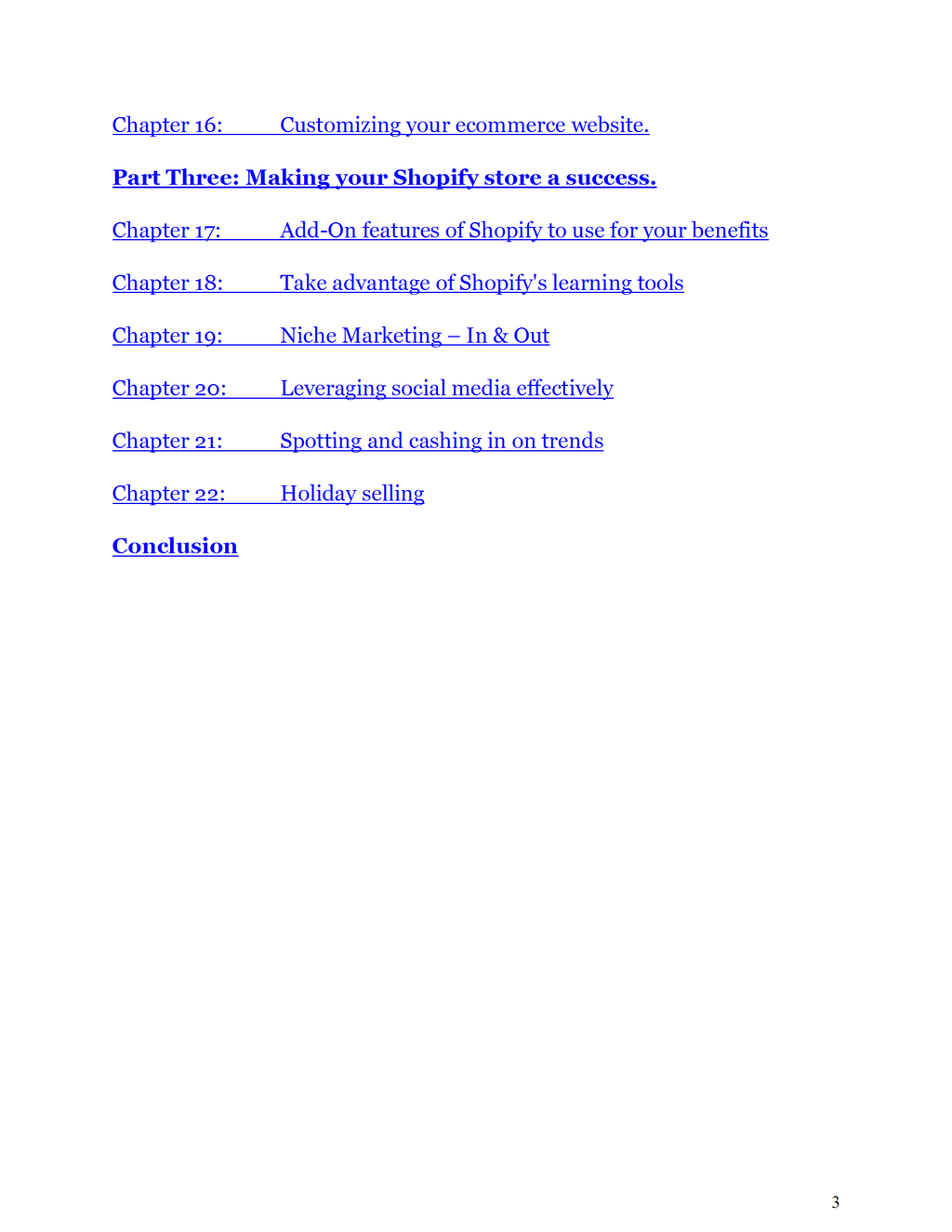 Success with Shopify