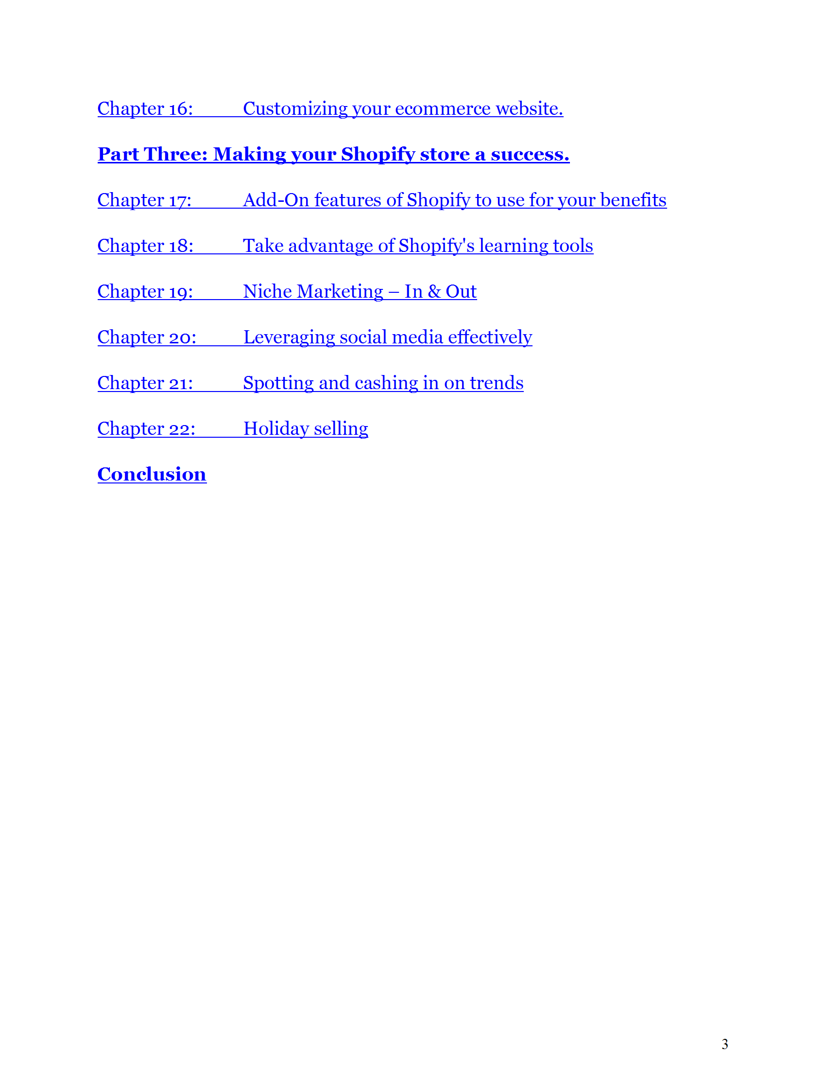 Success with Shopify