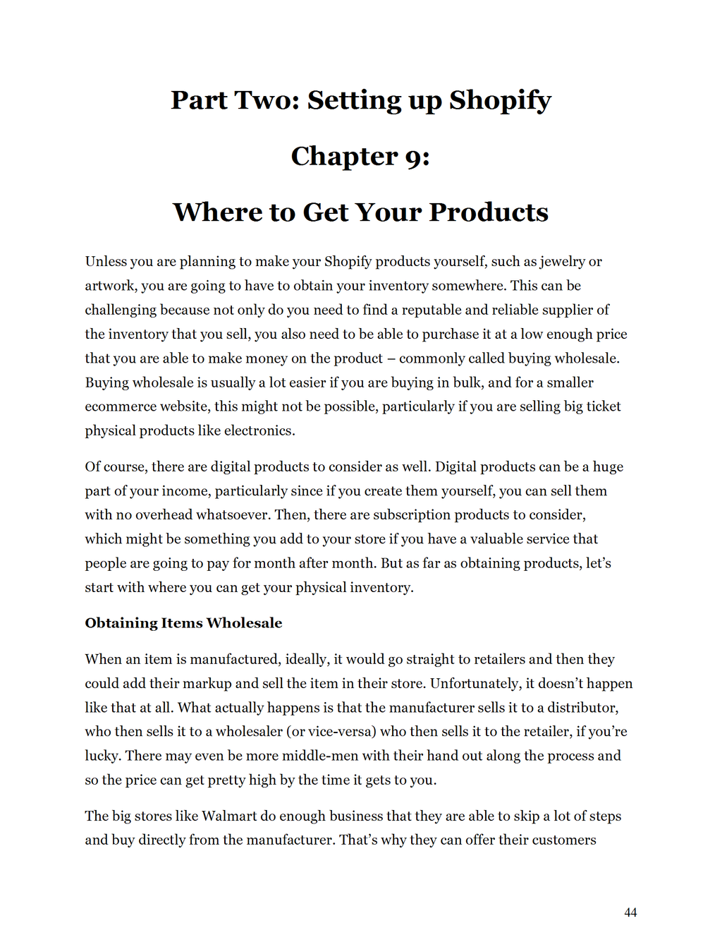 Success with Shopify