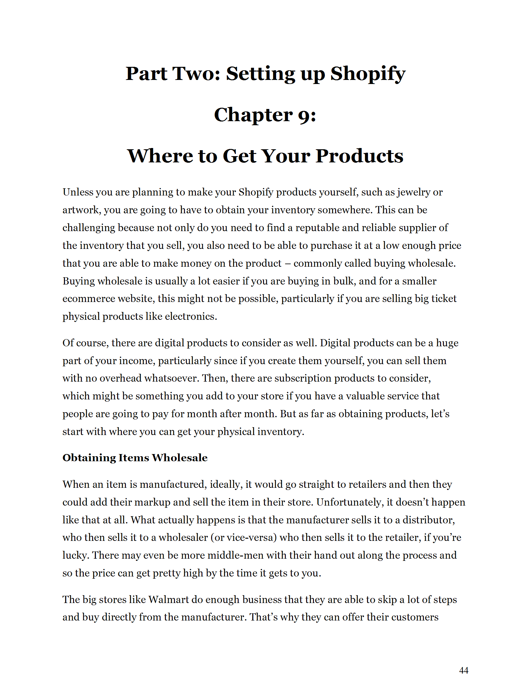 Success with Shopify