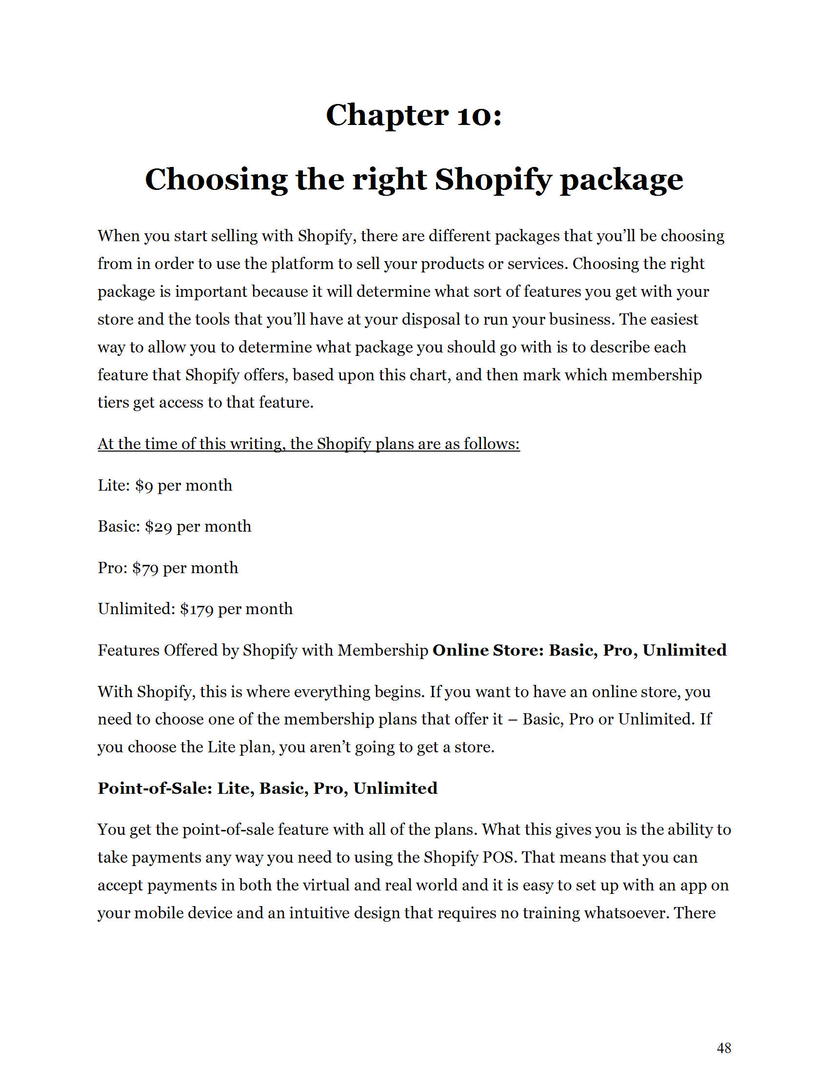 Success with Shopify