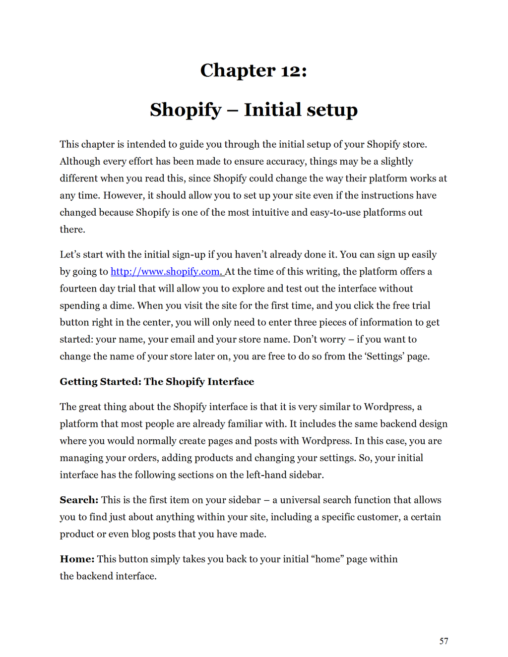 Success with Shopify