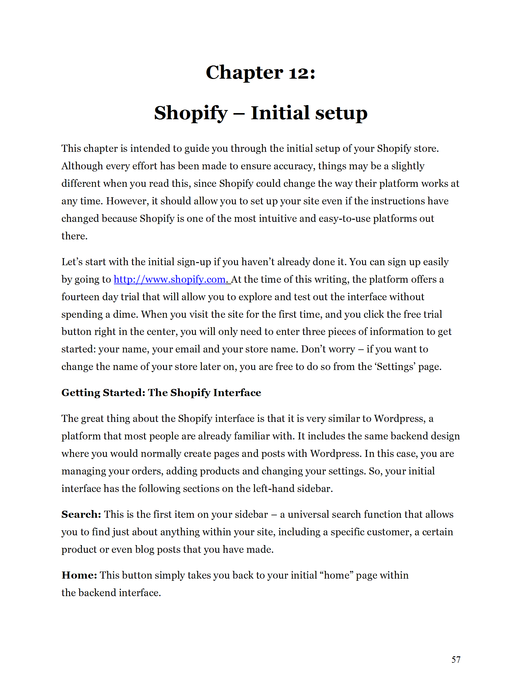 Success with Shopify