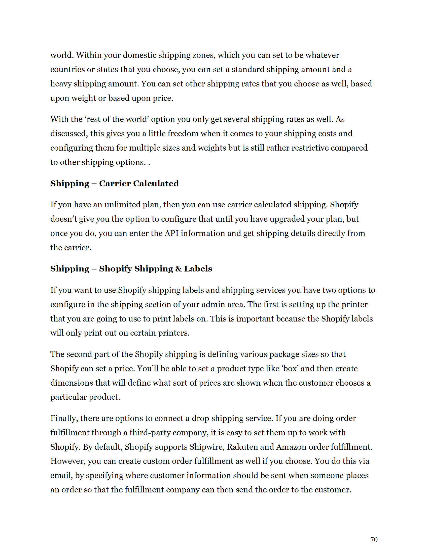 Success with Shopify