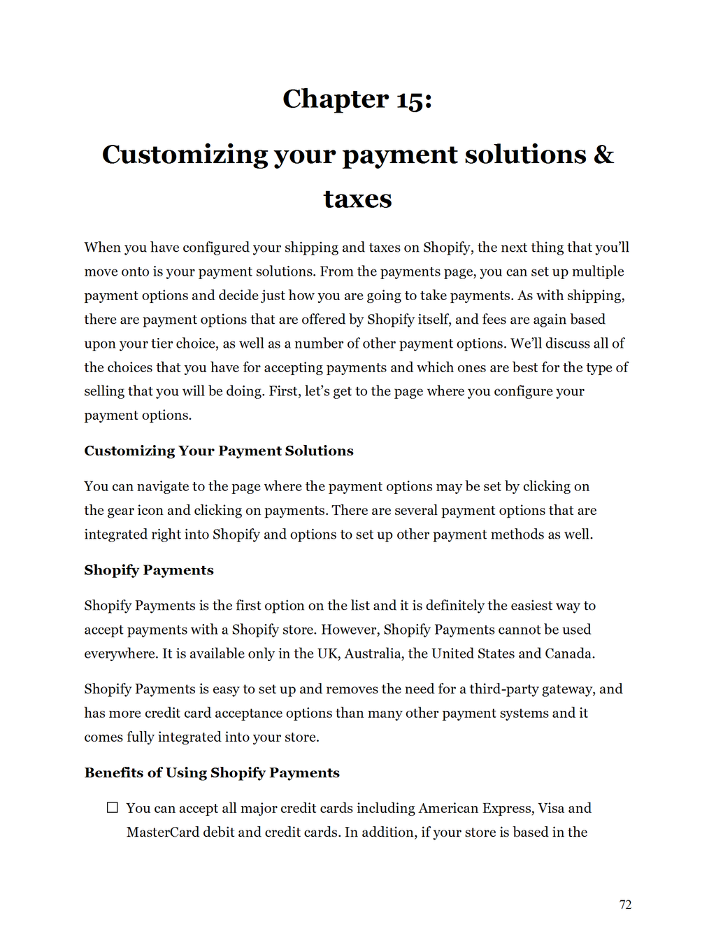Success with Shopify