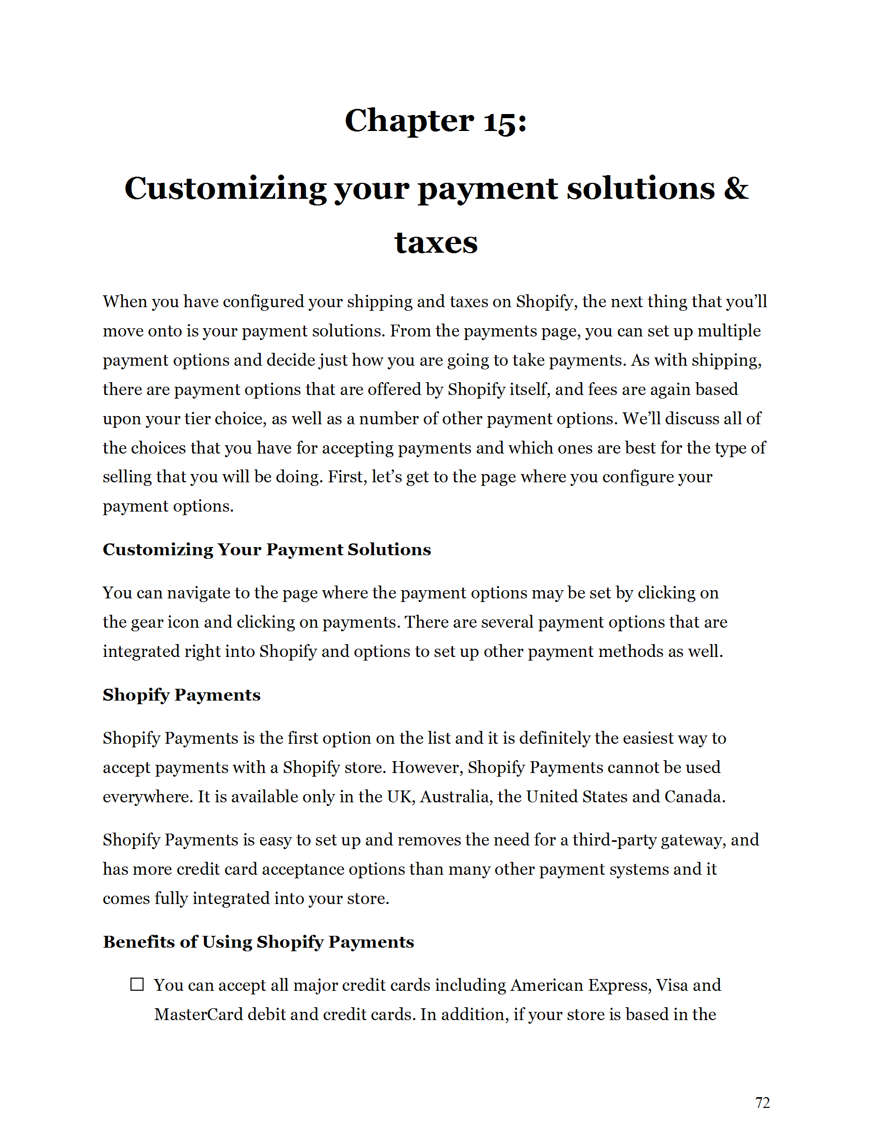 Success with Shopify