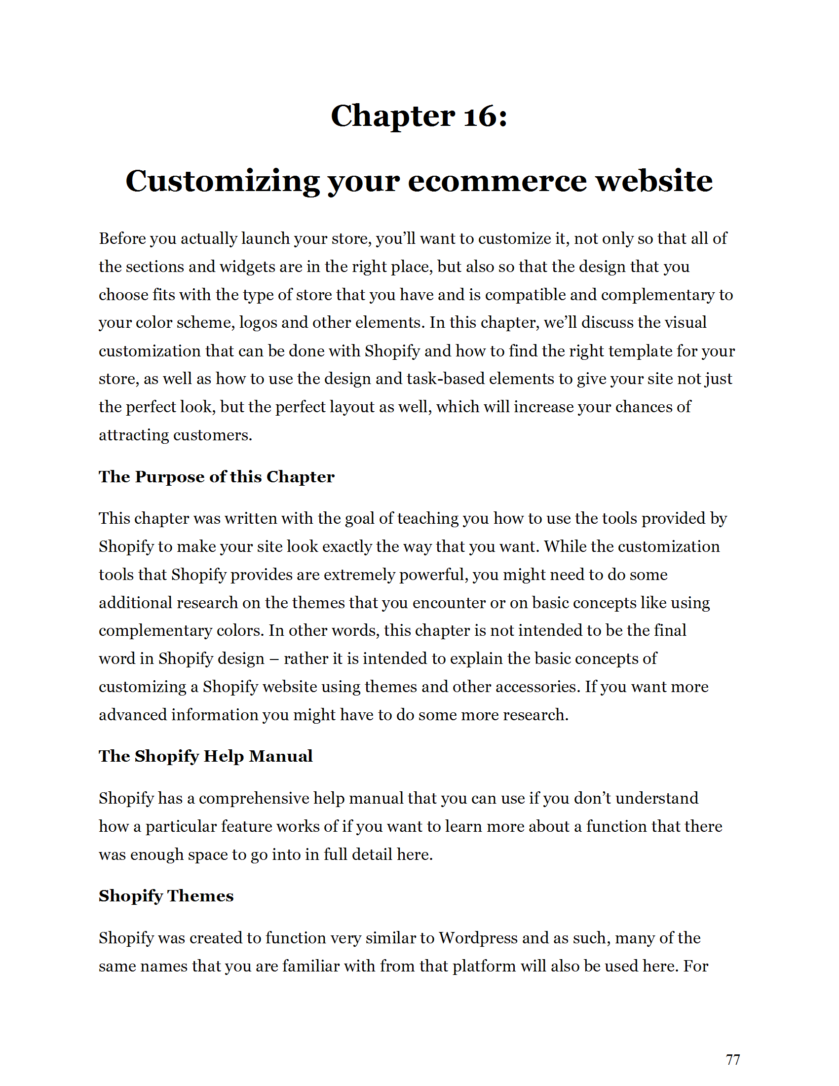 Success with Shopify